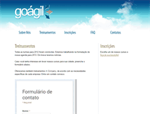Tablet Screenshot of goagil.com.br